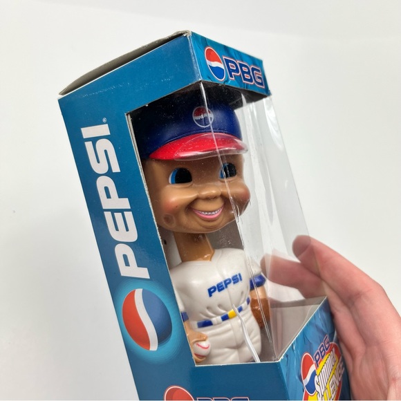 Vintage 90s Funko PBG Pepsi Bottling Group Deadstock Baseball Player Bobble Head - Picture 2 of 7